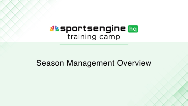 Season Mgmt Overview